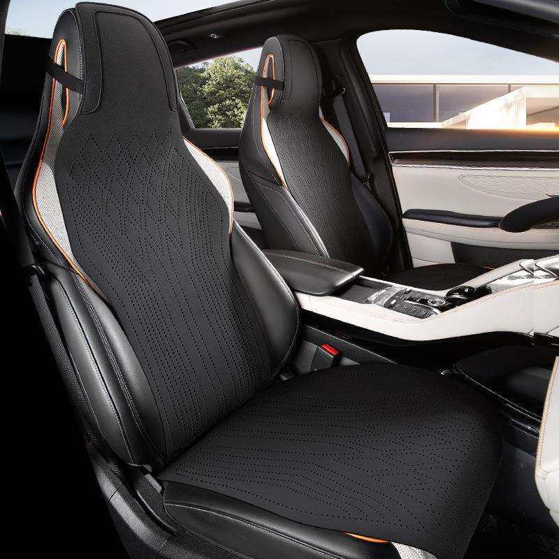 汽车坐垫四季通用超薄凉感翻毛皮连体头马鞍垫高级感小蛮腰座套,淘宝优惠券,粉丝福利购,淘宝优惠卷