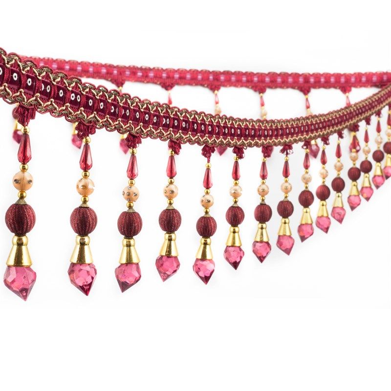 13厘米窗帘花边珠子花边配件流苏吊坠水晶珠子装饰帘头花边12米,淘宝优惠券,粉丝福利购,淘宝优惠卷