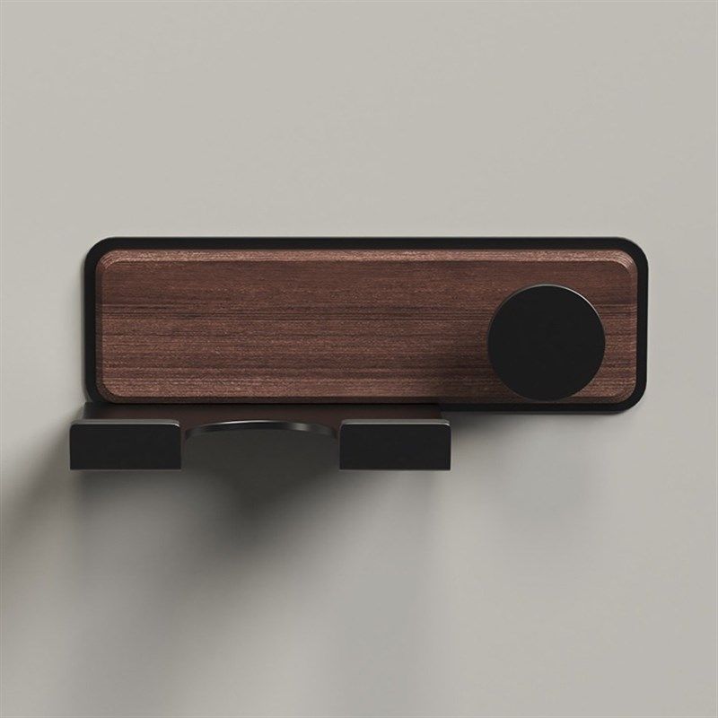 胡桃木吹风机置物架卫生间浴室免打孔电吹风挂架收纳架壁挂支架,淘宝优惠券,粉丝福利购,淘宝优惠卷