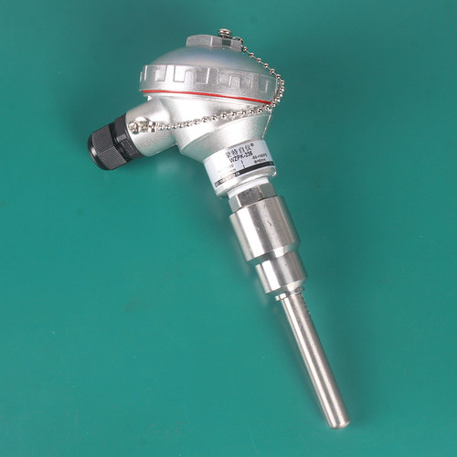 pt100热电阻偶温度传感器一体化温度变送带保护盲套管K型高温铠装 - 图0