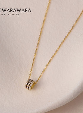 银镀金锁骨链女吊坠项链高级感