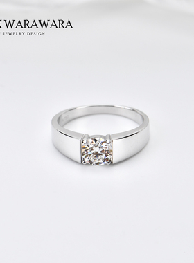 BOXWARAWARA设计莫桑钻男款戒指