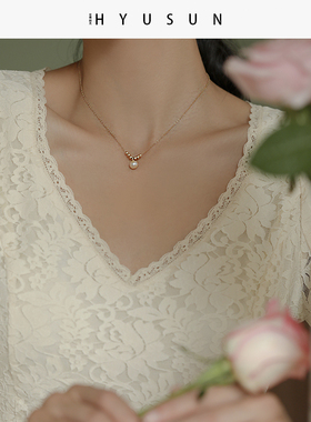 天然珍珠项链女轻奢小众设计高级感简约气质法式锁骨链送闺蜜礼物