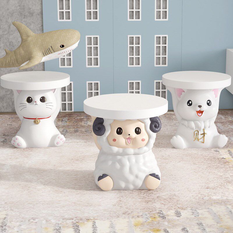 卡通入户玄关换鞋凳落地摆件家居饰品客厅沙发旁床头柜小矮凳脚凳,淘宝优惠券,粉丝福利购,淘宝优惠卷