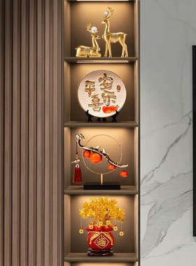 现代酒柜装饰品摆件轻奢高档客厅家居餐边柜电视柜工艺品2024新款