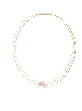 金丝线/天然真珍珠 韩版小众简约设计感网红项饰锁骨链轻奢项链女