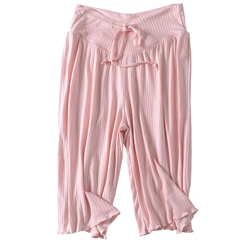 2020新款坑条低腰七分裤孕妇产妇薄款居家裤月子裤可外穿女夏季,淘宝优惠券,粉丝福利购,淘宝优惠卷