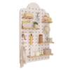 Children's room hole board solid wood storage rack toy storage wall home wall partition display rack busy board