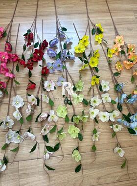 AL-14513叉兔葵真仿花DI花Y材料家居饰装假花级感小众花艺婚庆场