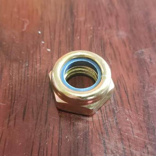 防松螺母尼龙锁紧螺母防滑螺帽镀白彩锌金属紧螺母镀锌螺帽 - 图0