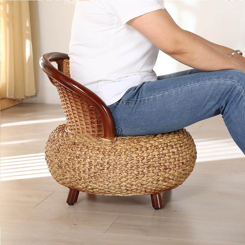 7K家用阳台藤椅单人靠背椅编织三件套懒人藤椅现代简约藤编小椅子,淘宝优惠券,粉丝福利购,淘宝优惠卷