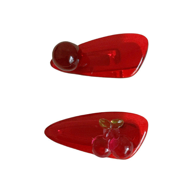 樱桃果冻2个发夹边夹侧边少女刘海夹前额甜美高级感碎发子头饰ins,淘宝优惠券,粉丝福利购,淘宝优惠卷