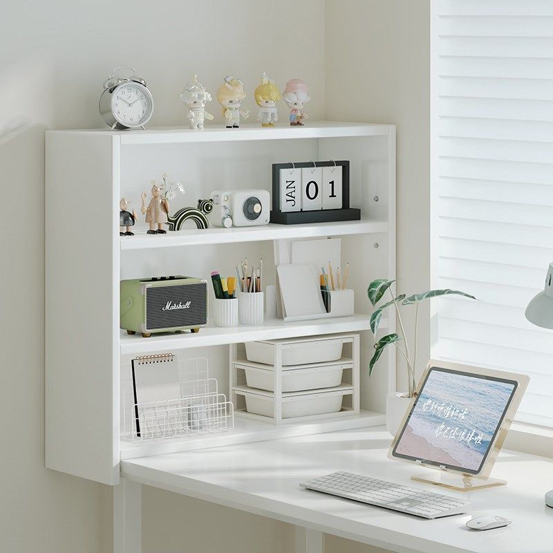 奶油风桌面书架立式多层s桌上置物架展示架立柜靠墙小柜子收纳架,淘宝优惠券,粉丝福利购,淘宝优惠卷