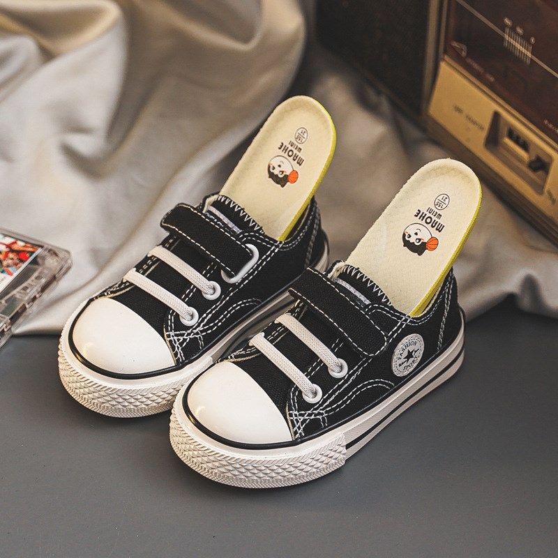 女宝宝软底学步鞋儿童小白r鞋2024春秋新款幼儿园室内鞋男童帆布,淘宝优惠券,粉丝福利购,淘宝优惠卷