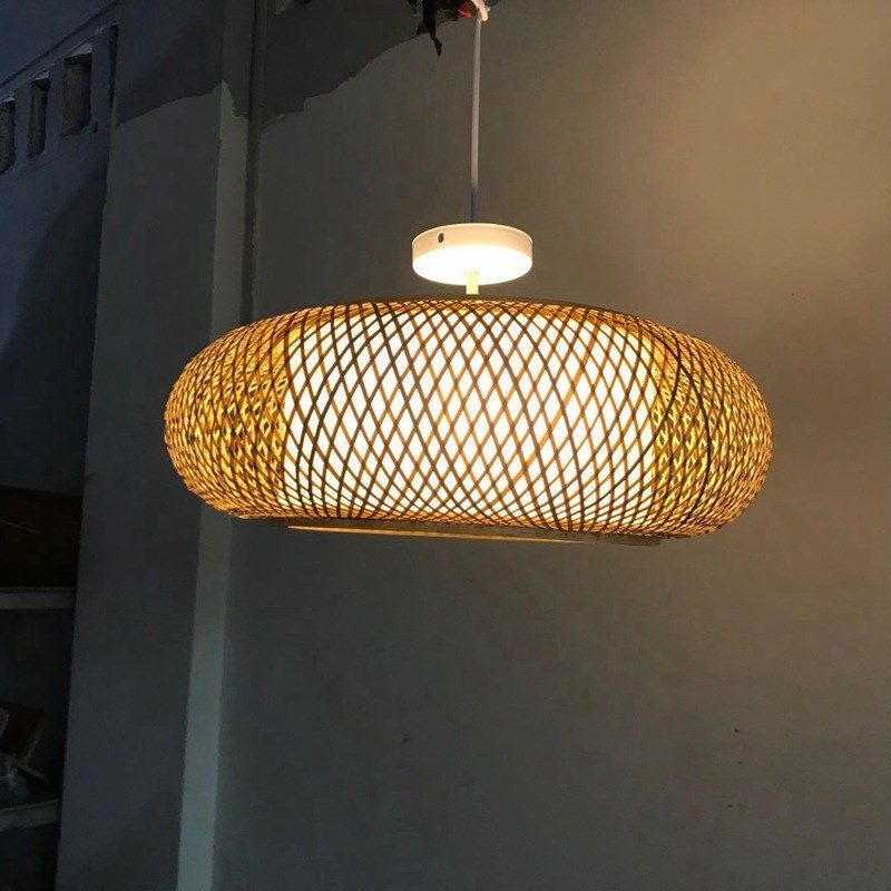 田园风藤艺编织鸟巢吊灯复古日式灯具竹篾灯笼吊灯饭厅吸顶灯灯笼,淘宝优惠券,粉丝福利购,淘宝优惠卷