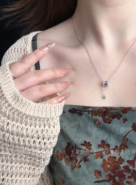 官方S925纯银小蛮腰项链女