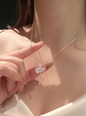 官方S925银冰种葫芦玉髓项链女