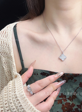 官方S925银项链天然和田玉吊坠