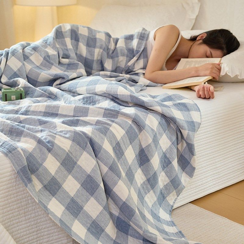 毛巾被空调毯单人三层纱布儿童盖毯柔软透气薄款学.生毯子夏季,淘宝优惠券,粉丝福利购,淘宝优惠卷