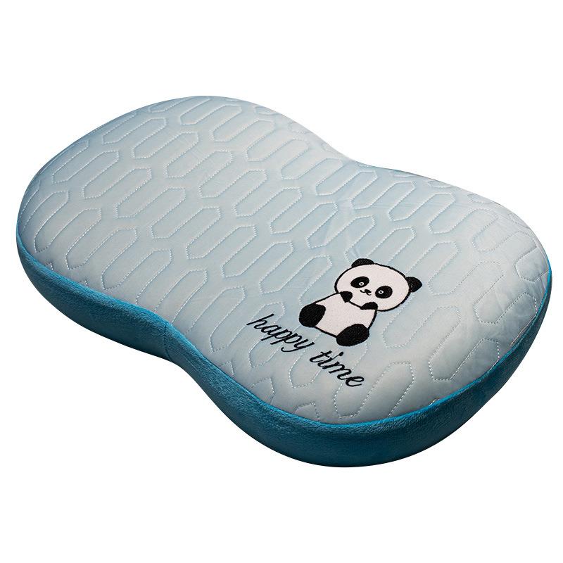 记忆棉枕头夏季冰丝肚皮枕颈椎睡眠枕办公室床上枕头护腰靠垫抱枕-图2