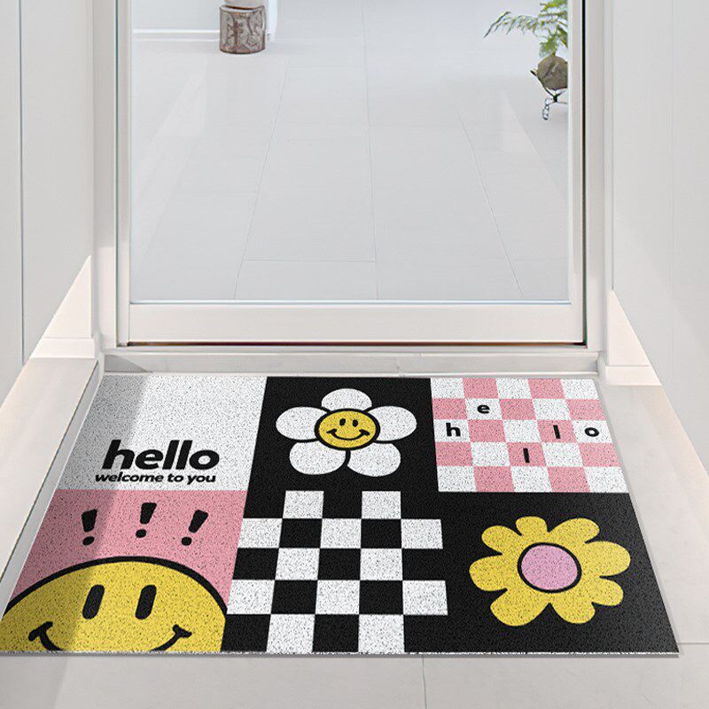 摊牌 雏菊入户门地垫可裁剪蹭脚垫门口百搭丝圈耐脏防滑除尘垫子,淘宝优惠券,粉丝福利购,淘宝优惠卷