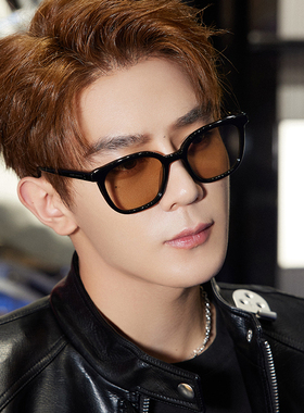 方形黑色墨镜男夏开车潮流网红街拍太阳眼镜级感男士2023年新款