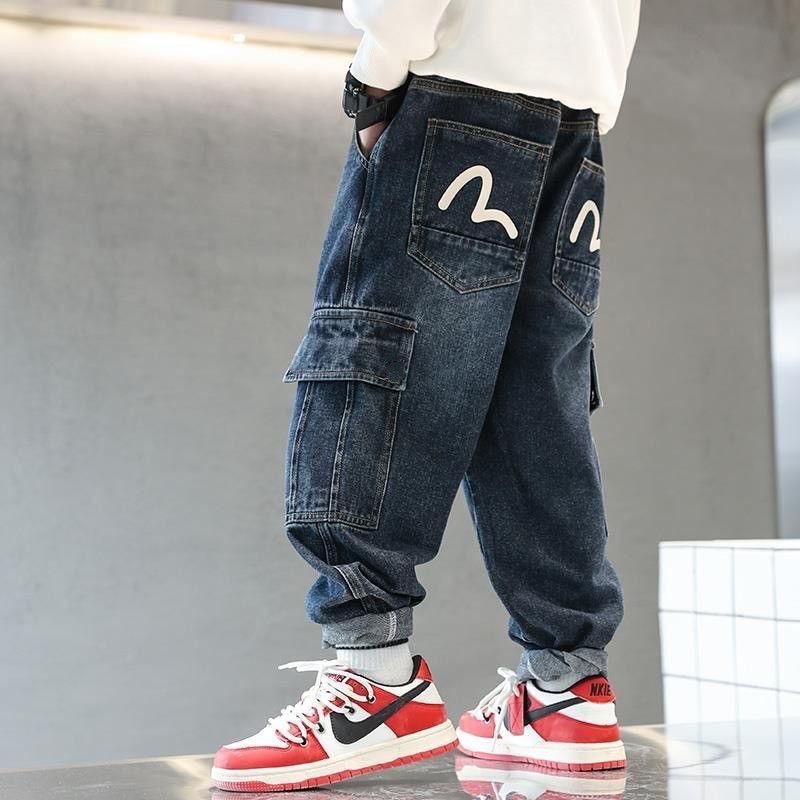 男童裤子春秋款2024新款大童加绒男孩长裤童装春款儿童牛仔裤冬装,淘宝优惠券,粉丝福利购,淘宝优惠卷