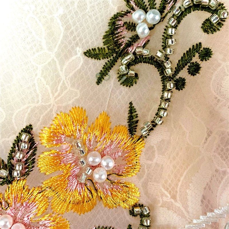 童装女童新款夏装蕾丝重工钉珠串珠绣花领短袖连衣裙甜美宽松,淘宝优惠券,粉丝福利购,淘宝优惠卷