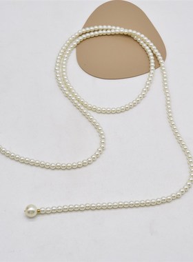 多种戴法小众轻奢长款多层珍珠毛衣链法式复古网红气质锁骨项链女