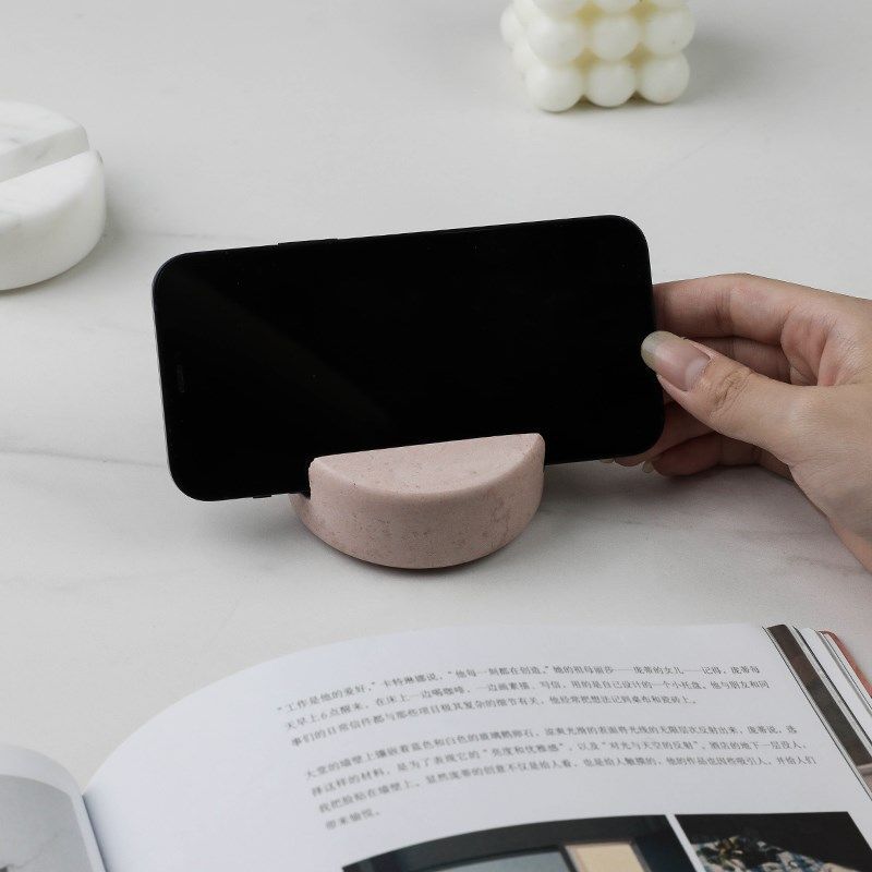 北欧简约风大理石桌面手机支架轻奢家居装饰摆件底座平板撑架礼物,淘宝优惠券,粉丝福利购,淘宝优惠卷