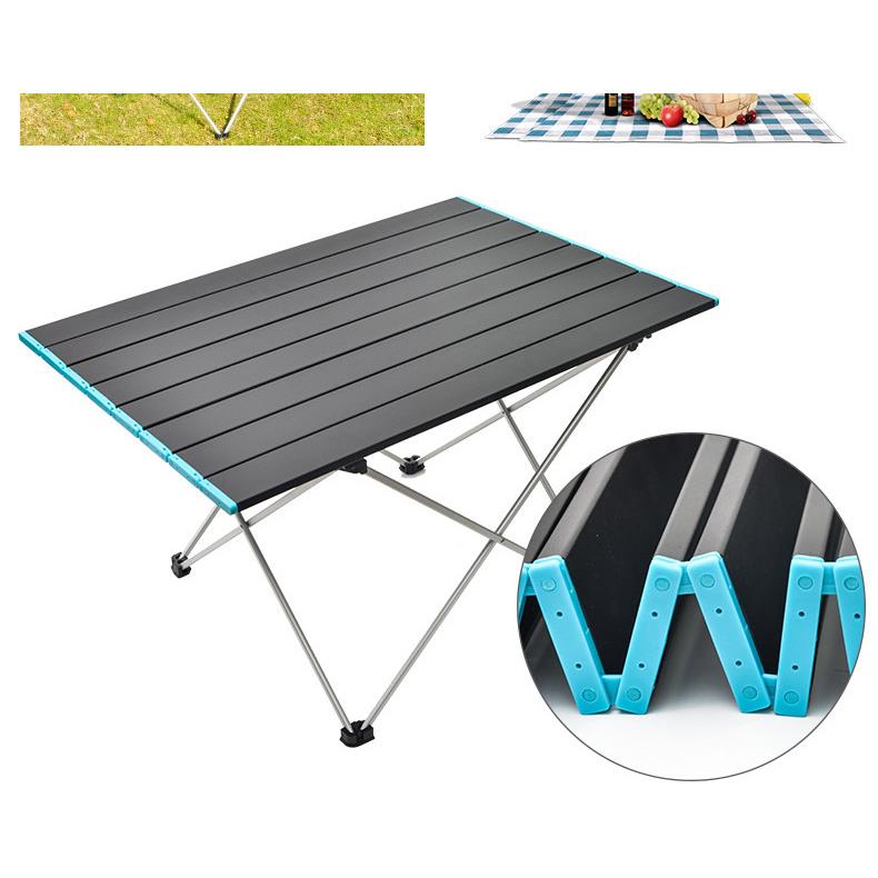 户外铝合金折叠桌 野营野餐烧烤桌 便携折叠餐桌 - 图2