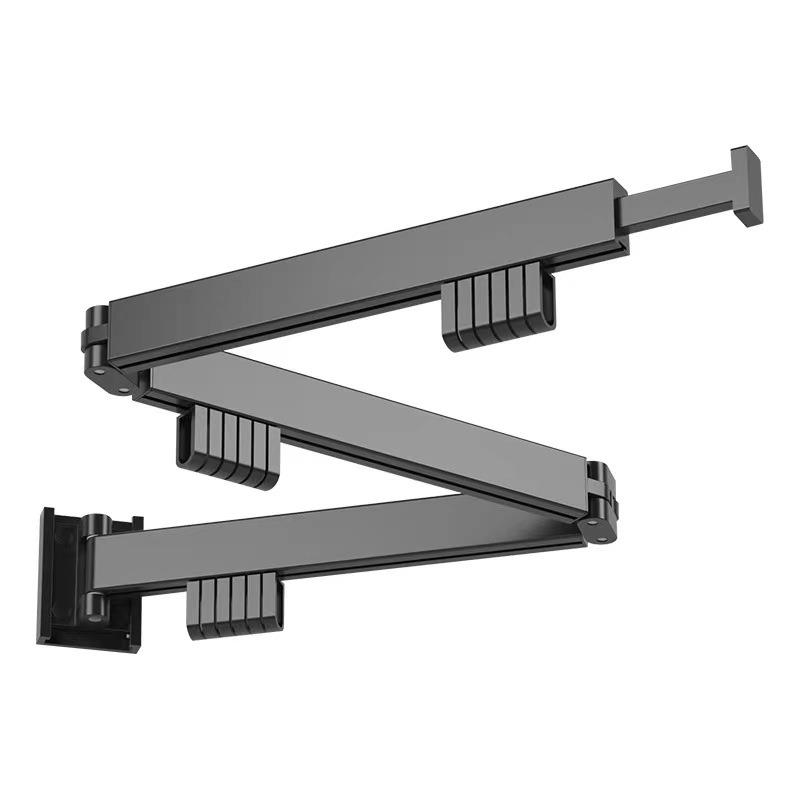 阳台折叠晾衣架壁挂式隐形窗台窗外室内简易晒衣架户外伸缩晾衣杆 - 图2