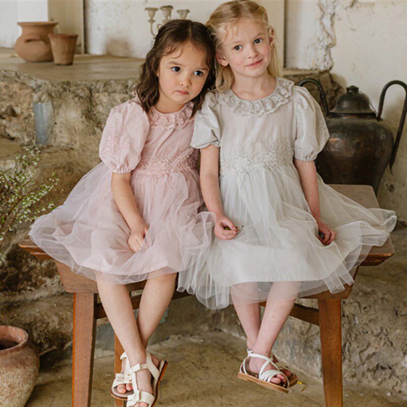 2024夏季新款韩国童装草莓珊女孩宝3456岁粉色公主气质碎花连衣裙,淘宝优惠券,粉丝福利购,淘宝优惠卷