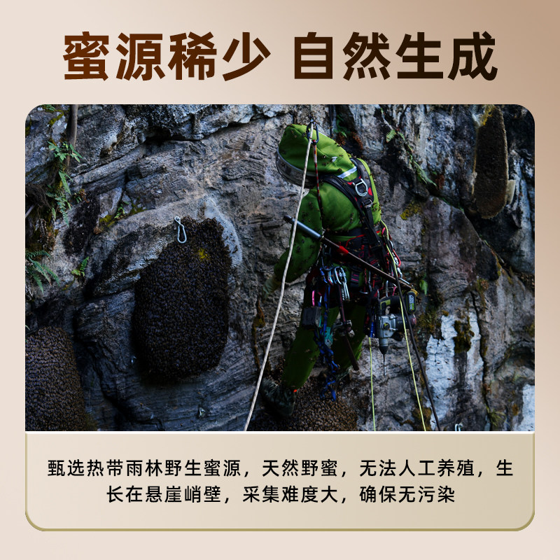 蜂蜜纯正天然野生百花土蜂蜜正品黑蜜云南高山悬崖药蜜礼盒装500g