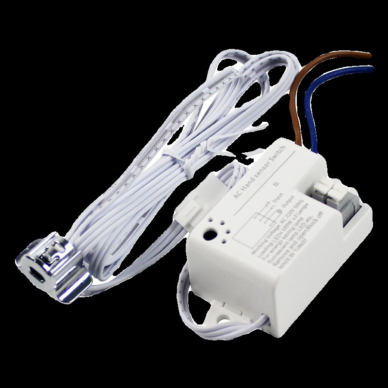 220V双门控感应开关橱柜酒柜灯可拔插led明暗装大功率灯带感应器 - 图3