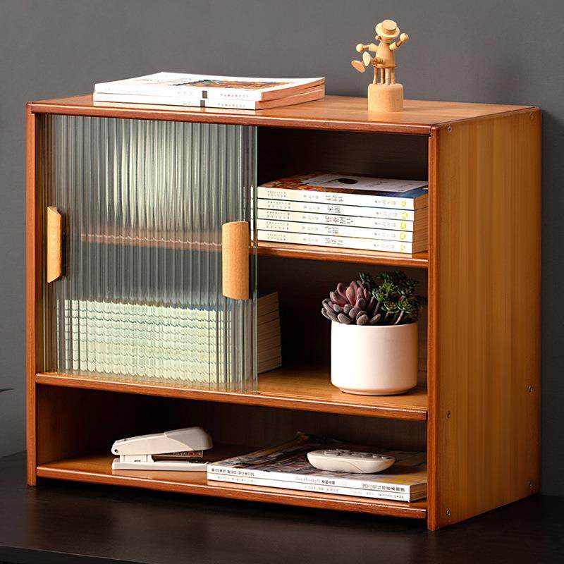 办公桌面书架书柜置物架带柜门储物柜一体格子柜多层客厅收纳柜子,淘宝优惠券,粉丝福利购,淘宝优惠卷