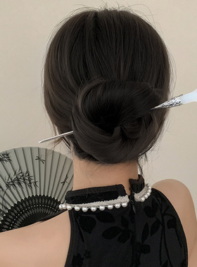 醋酸发簪新中式盘发发钗中国风日常发饰簪子女古风清冷感发张钗子