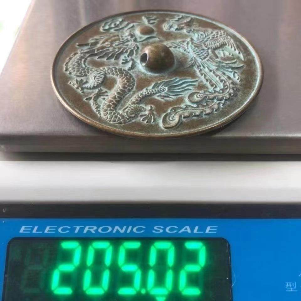 Antiques and miscellaneous collections, bronze mirrors, dragon and phoenix bronze mirror plates, dragon and phoenix mirrors, home craft ornaments