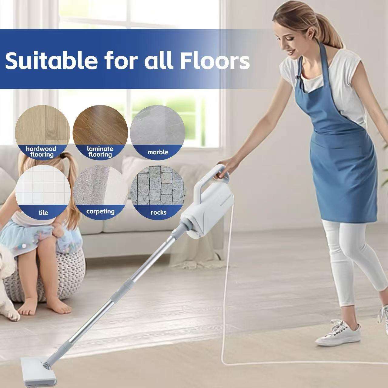 Household multifunctional electric steam mop high temperature steam cleaner handheld mop