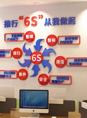 公司标语3d亚克力立体字画企业文化墙布置团队励志墙贴办公室装饰