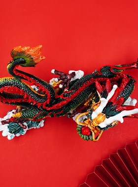 2024新款中式文创生肖龙摆件纯手工工艺品摆件送领导长辈礼物