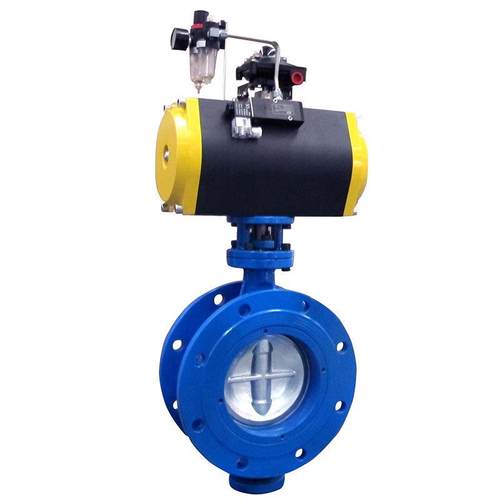 手动蝶阀三偏心硬密封法兰蝶阀碳钢气动双作用金属硬密封蝶阀高温 - 图3