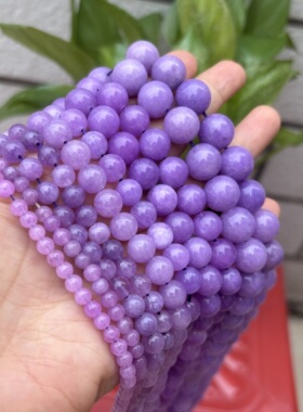丁香紫玉髓散珠DIY手串配件