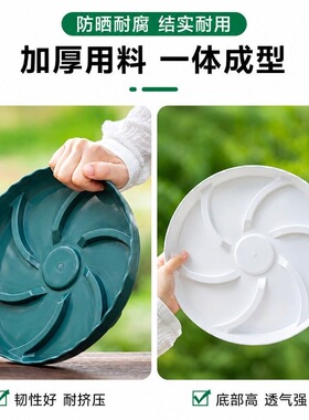 【限购1单】防烂根花盆托盘*5个