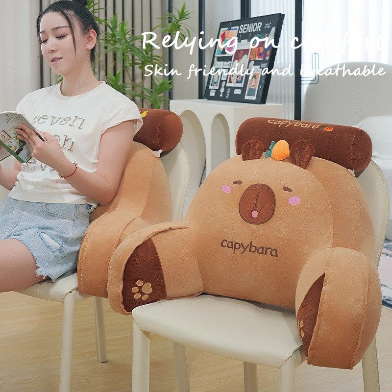 Bedside soft bag, large back cushion, tatami bed, pregnant woman back pillow, sofa protector, Q neck waist protector, bay window reading waist