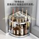 304 stainless steel kitchen seasoning storage rack countertop multi-layer wall corner three-leg condiment storage rack chopstick barrel