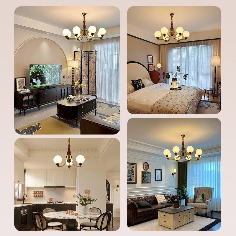 新中式客厅吊灯美式复古南洋创意个性胡桃木大厅护眼木艺灯具J535,淘宝优惠券,粉丝福利购,淘宝优惠卷