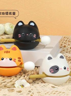 办公室解压小玩具小木鱼敲