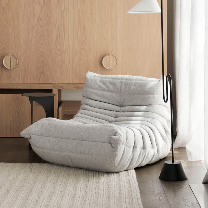 穆瑞懒人沙发双人现代简约客厅毛毛虫网红卧室单人椅设计师休闲椅,淘宝优惠券,粉丝福利购,淘宝优惠卷