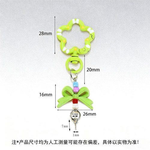 Mriya烤漆弹簧扣花朵形开口环梅花弹簧扣钥匙扣DIY配件合金连接环 - 图2
